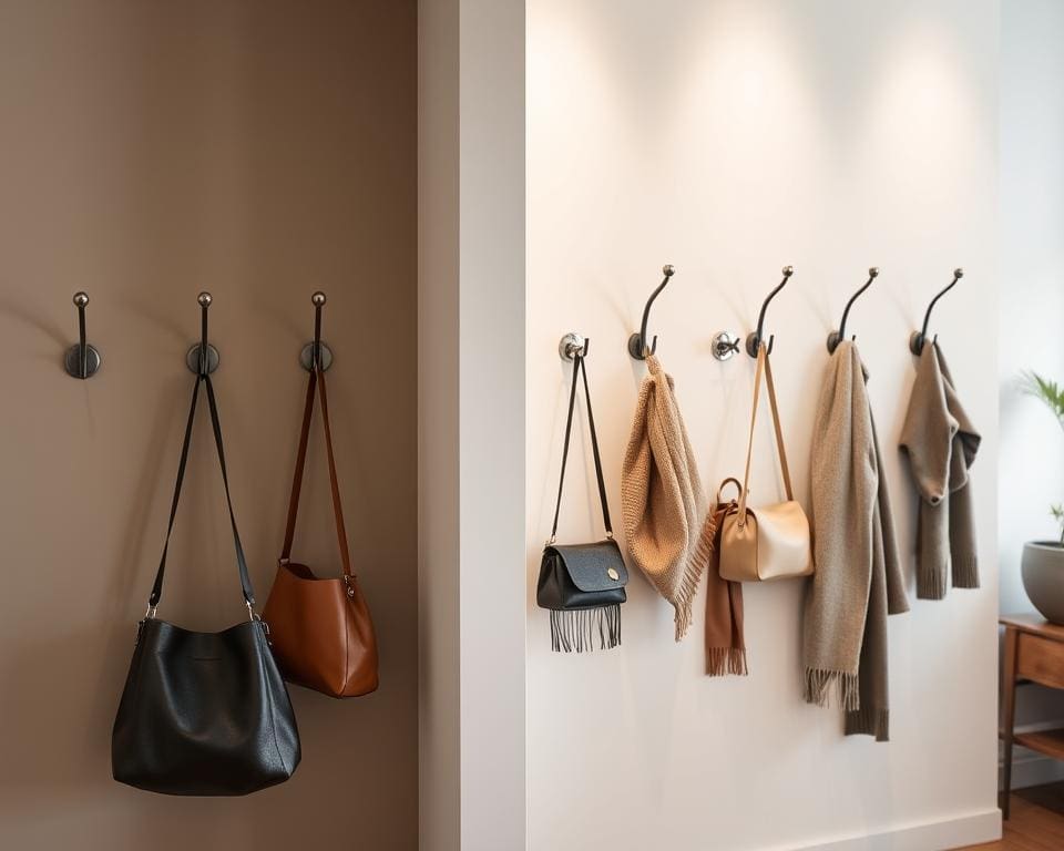 Kapstokhaken die zorgen voor een opgeruimde entree