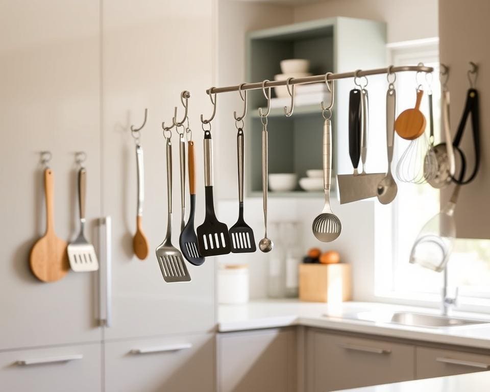 Keukenhaken voor een opgeruimde en functionele keuken