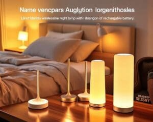 Draadloze nachtlampjes met oplaadbare accu voor gemak