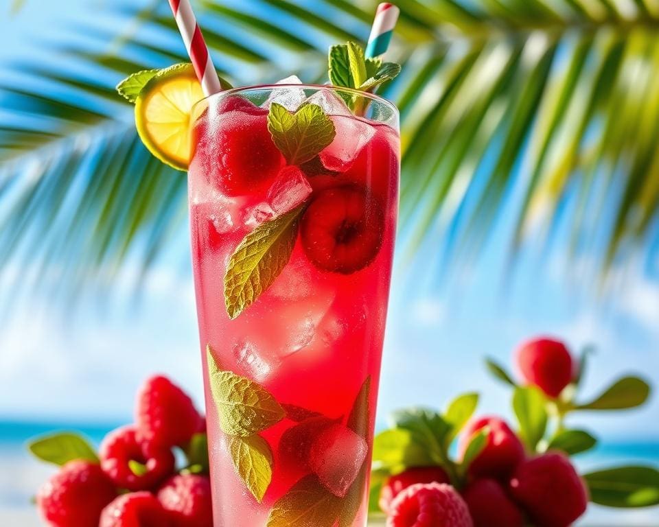 Frambozen Mojito: Een cocktail met een roze twist