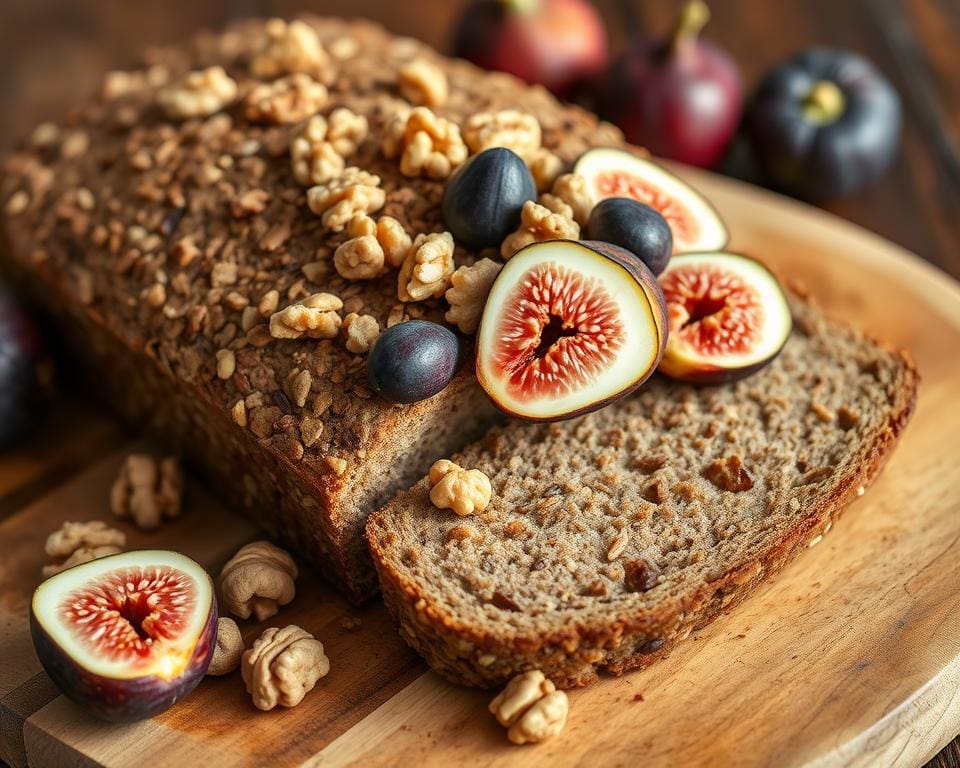 Gezond brood met vijgen en walnoten