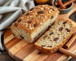 Haverbrood met rozijnen en een vleugje kaneel
