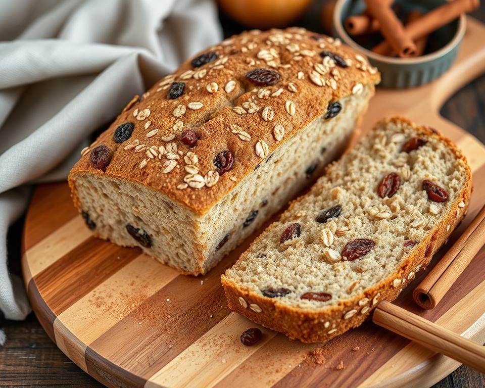 Haverbrood met rozijnen en een vleugje kaneel