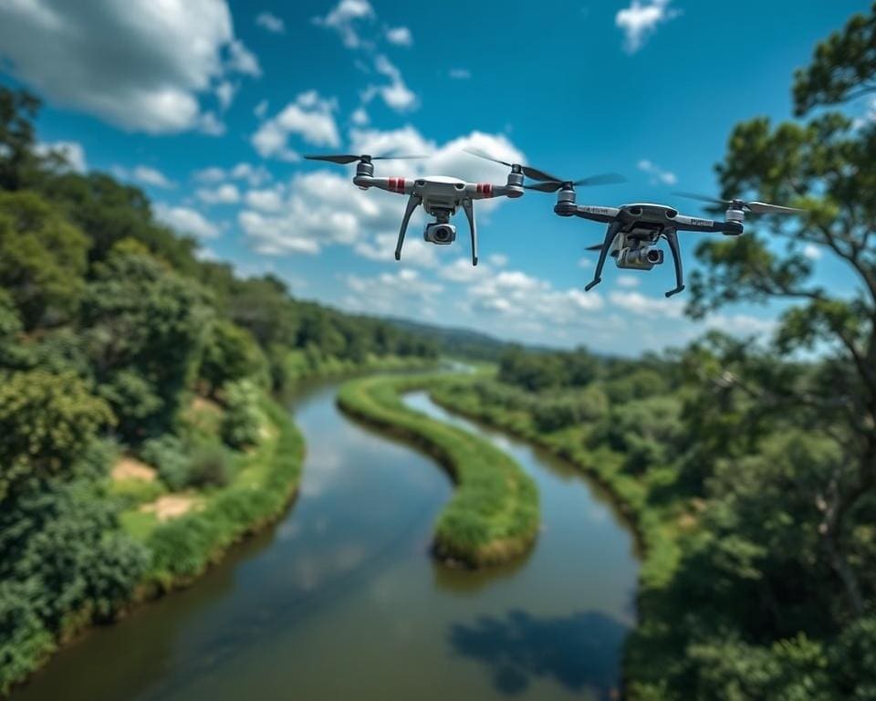Hoe helpen drones bij de monitoring van waterwegen?