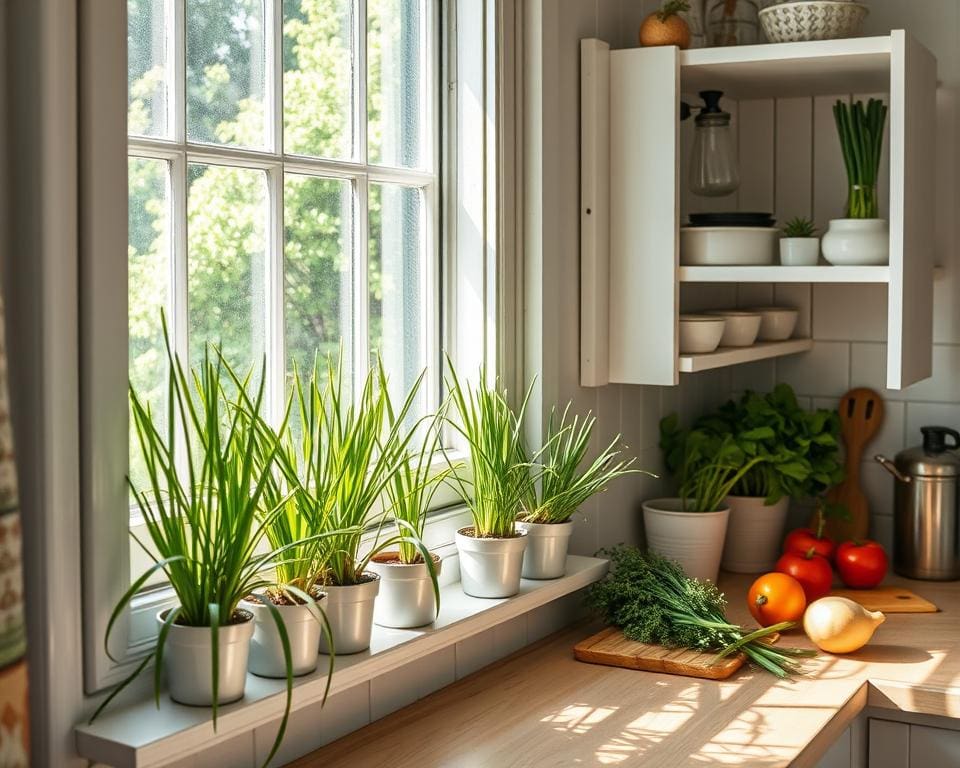 Hoe kun je bieslook binnen kweken?