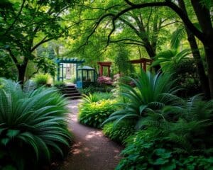 Hoe maak je een schaduwtuin met varens?