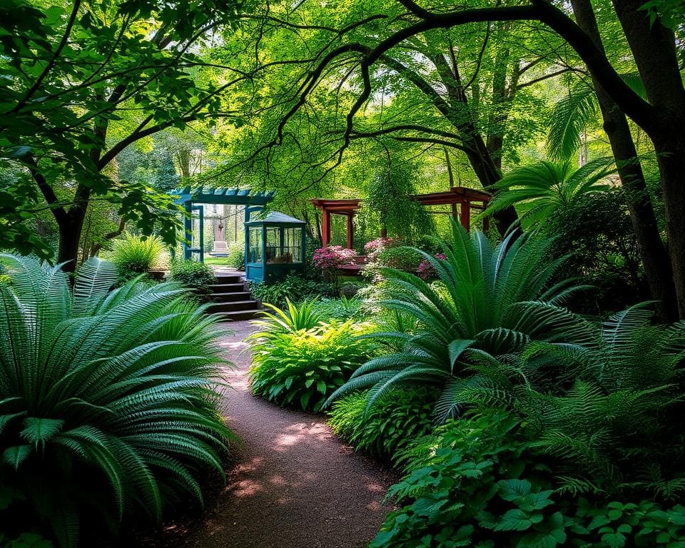 Hoe maak je een schaduwtuin met varens?