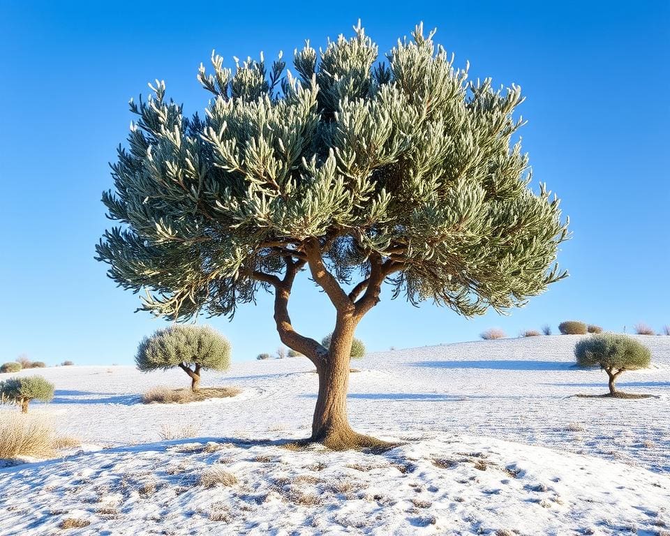 Kan de olijfboom buiten overwinteren?