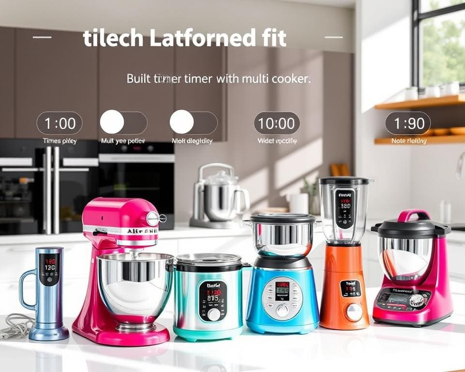 Keukenmachines met een ingebouwde timerfunctie