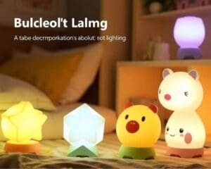 Kinderlampen met ingebouwde kleurwisselopties