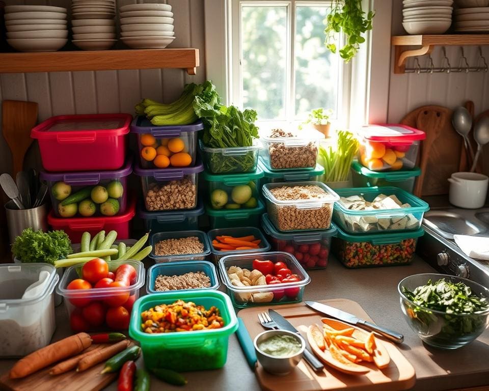 Maaltijden voorbereiden voor drukke weken