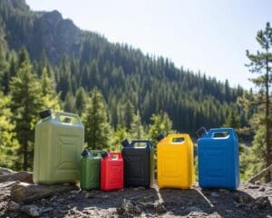 Opvouwbare jerrycans voor outdoor avonturen voor wateropslag