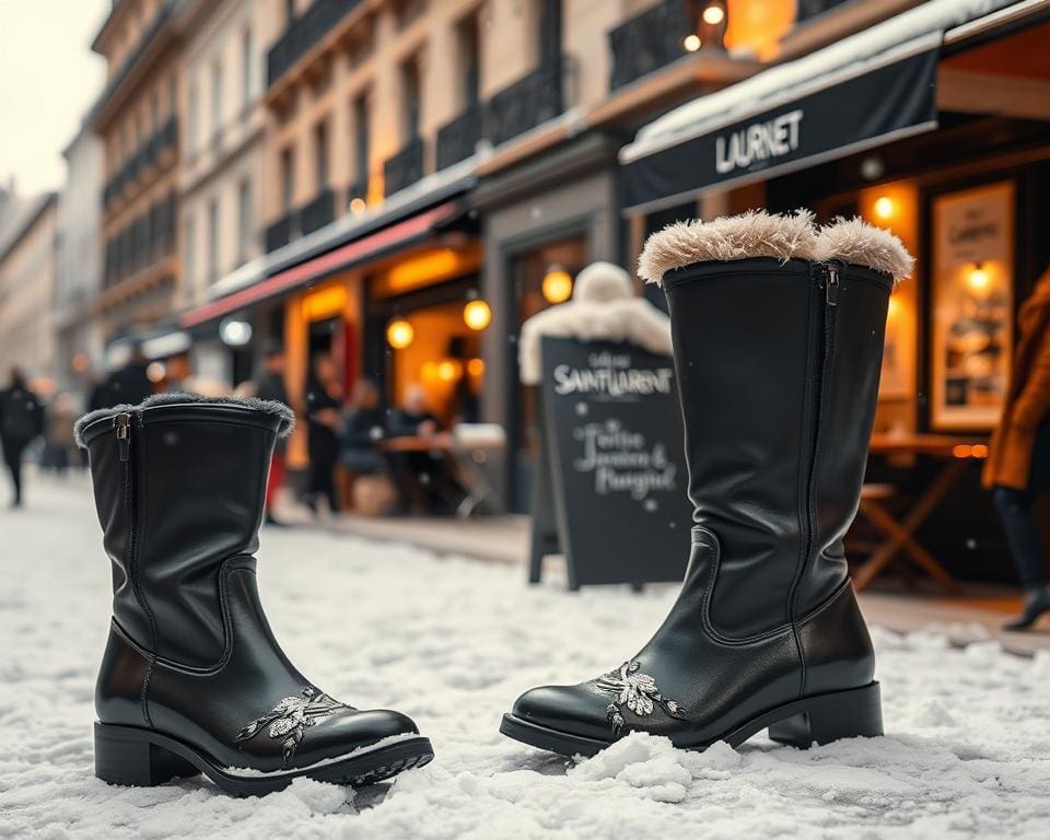 Saint Laurent laarzen: Voor een Parijse flair in de winter