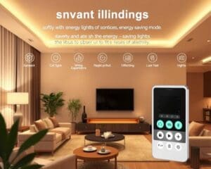 Slimme verlichting met een energiebesparingsstand