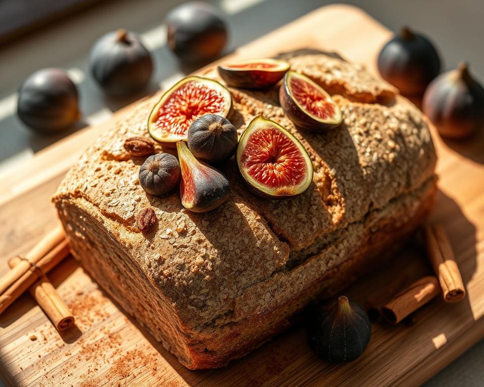 Speltbrood met vijgen en een vleugje kaneel