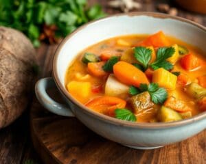 Thaise groentecurry met kokosmelk en koriander