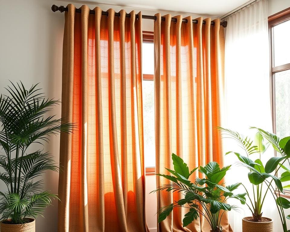 Thermische gordijnen met een akoestische demping