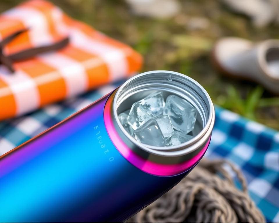 Thermosflessen met een geïntegreerde ijsfilter