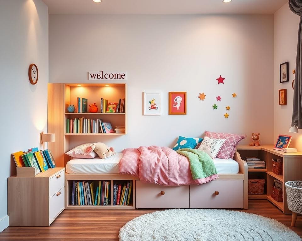 Voordelen van kinderbedden met een ingebouwde boekenplank