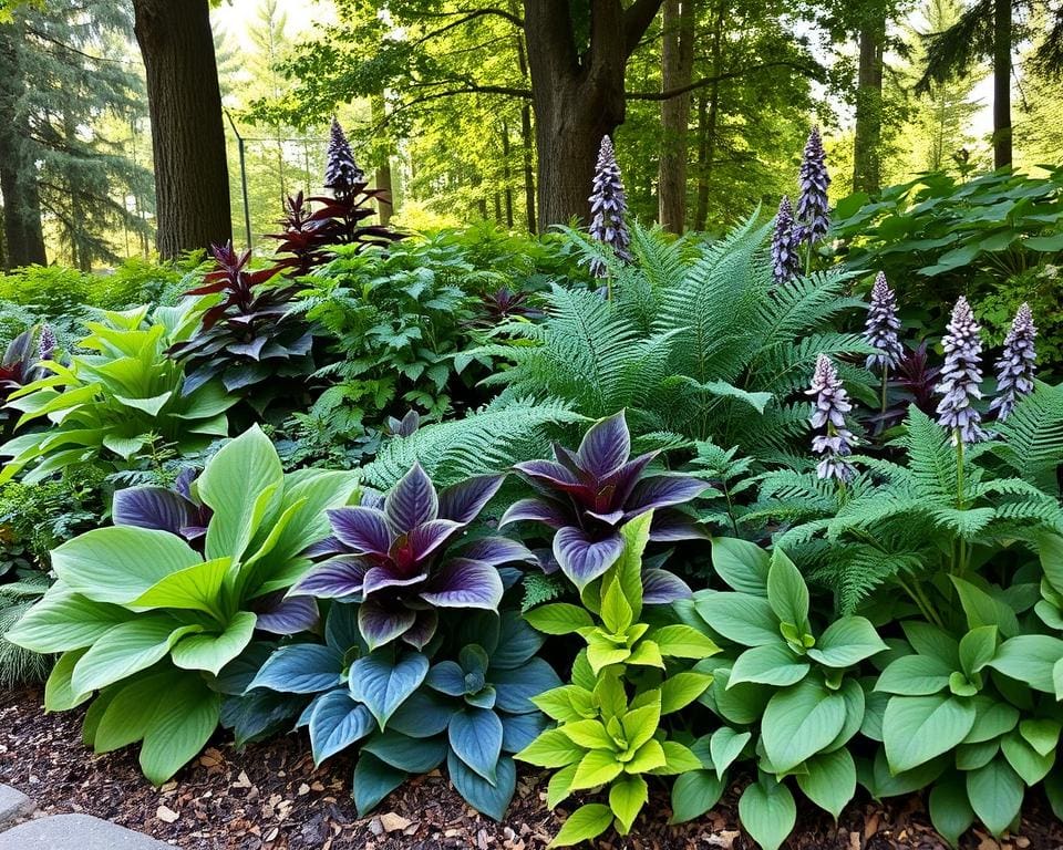 Wat zijn goede schaduwplanten voor borders?