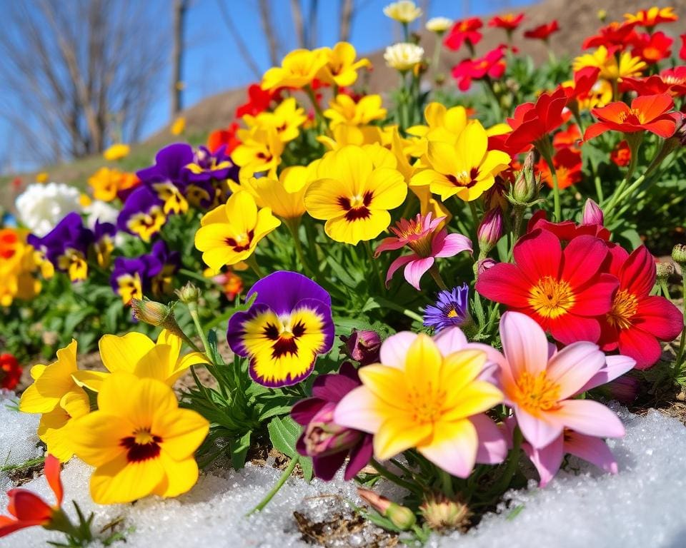 Welke bloemen zijn winterhard en kleurrijk?