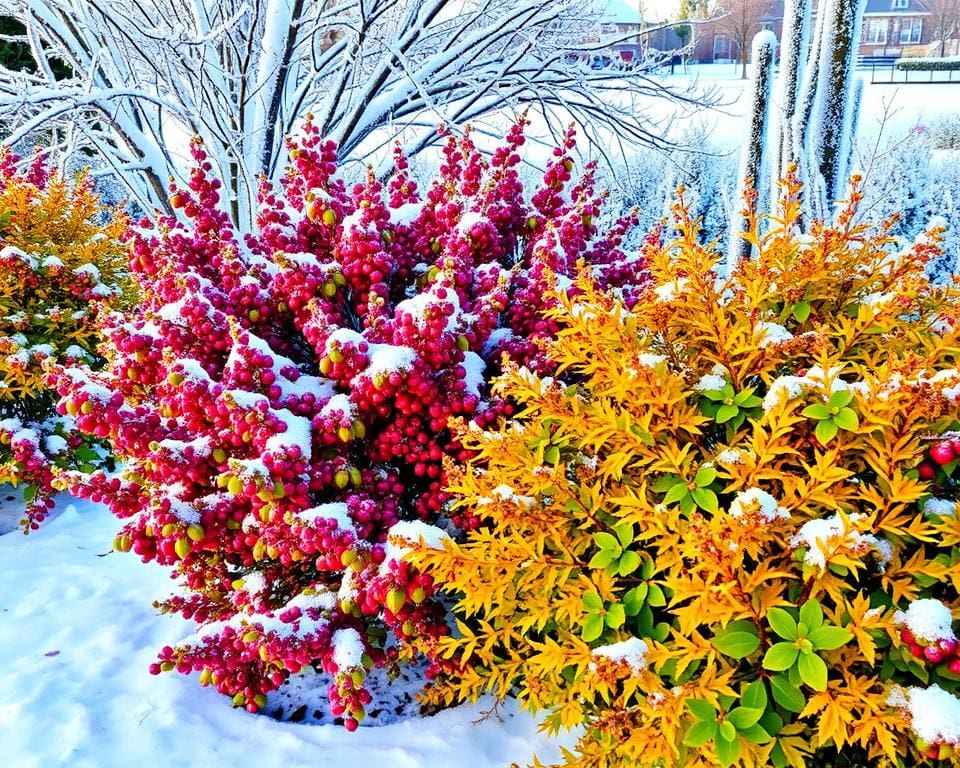 Welke struiken bieden kleur in de winter?