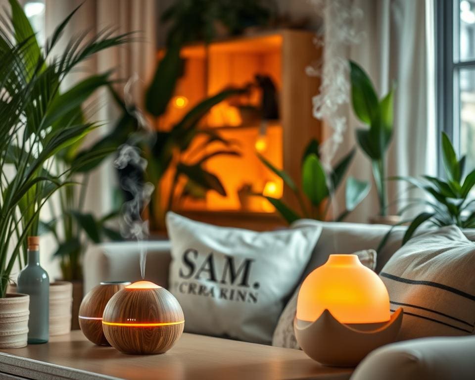 Aromatherapie voor een rustgevende thuisomgeving