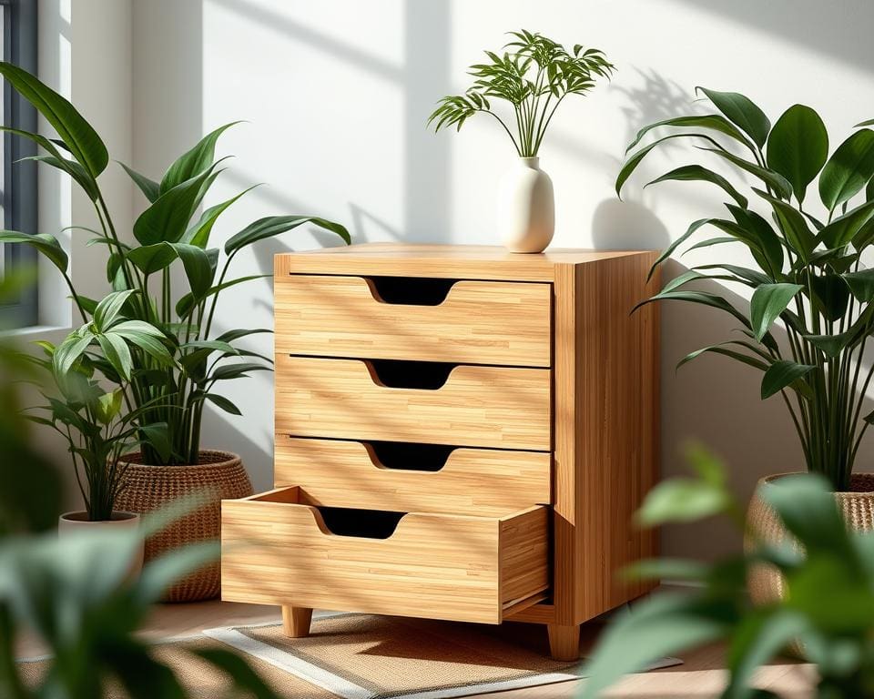 Bamboe ladenkastje: duurzaam en compact opbergen