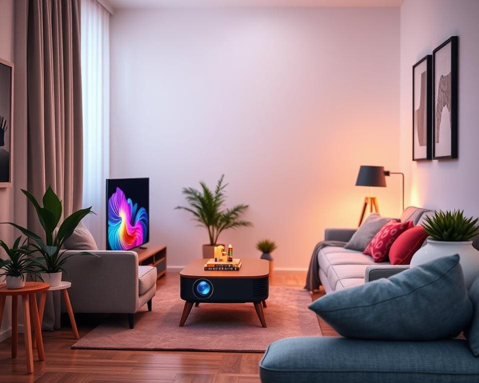 Compacte beamer: ideaal voor kleine woonruimtes