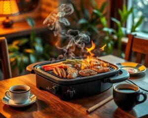 Compacte elektrische grill: genieten van indoor barbecue