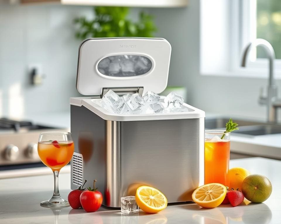 Compacte ijsblokjesmachine: koel plezier binnen handbereik