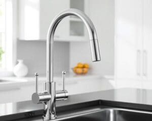Design keukenkraan met uittrekbare sproeier: modern en handig