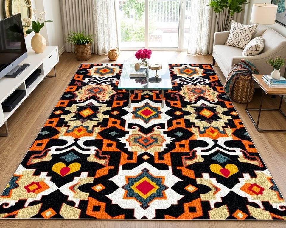 Design vloerkleed in geometrische patronen: stijlvol en opvallend