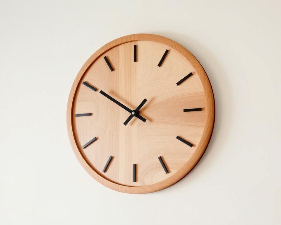 Design wandklok van hout: elegantie en functionaliteit