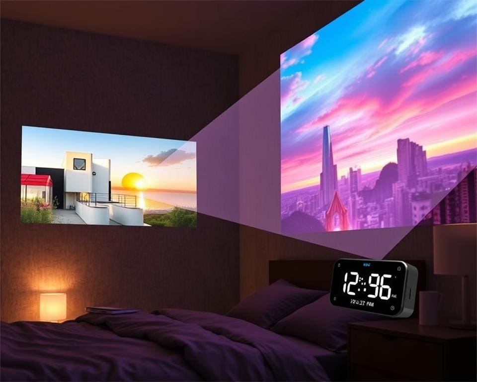 Digitale projectiewekkers voor muur of plafond voor zichtbaarheid