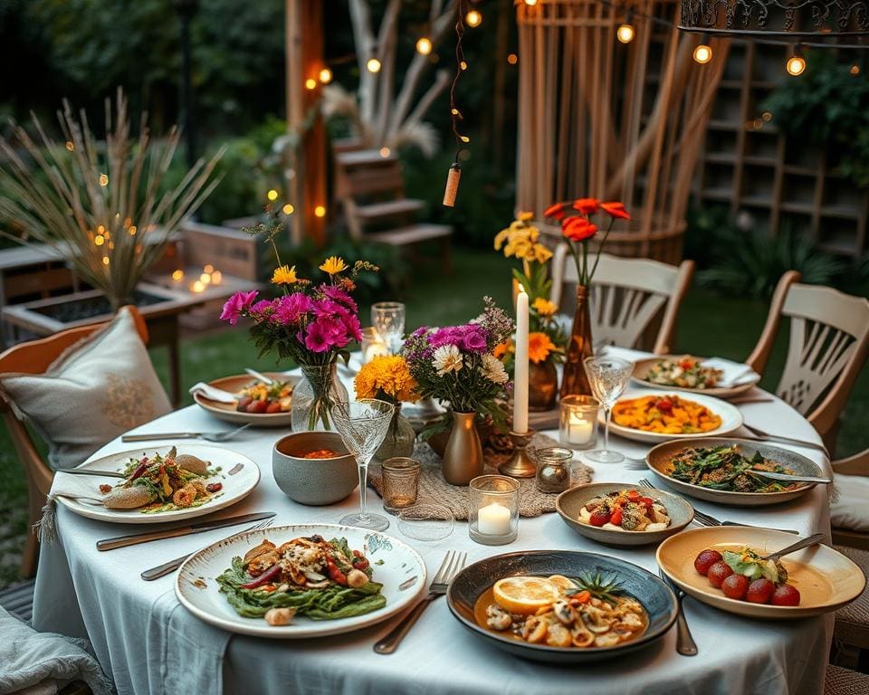 Een duurzame en gezellige dinnerparty organiseren