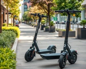 Elektrische scooters met verbeterde vering