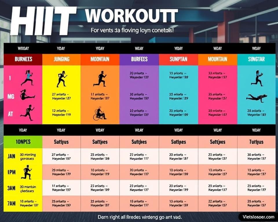 HIIT-schema voor snel resultaat