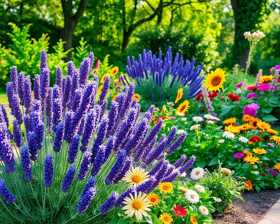 Hoe combineer je lavendel met andere planten?