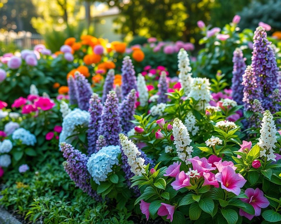 Hoe maak je een border met bloeiende struiken?