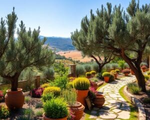 Hoe maak je een mediterrane tuin met olijfbomen?