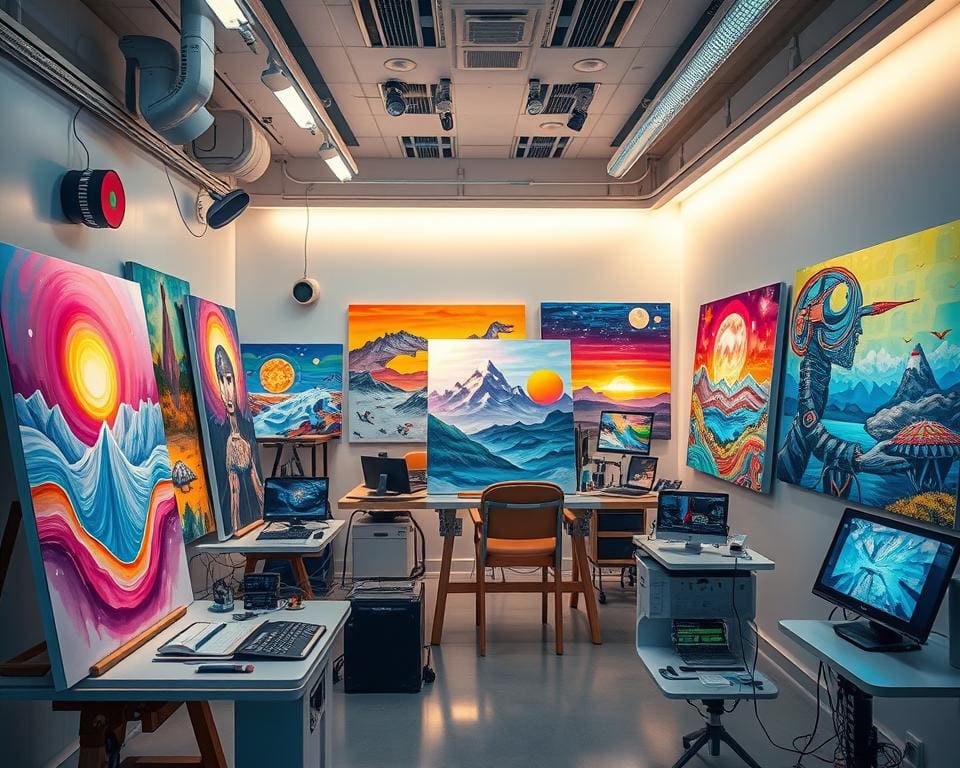 Hoe verandert AI-gegenereerde kunst de creatieve industrie?