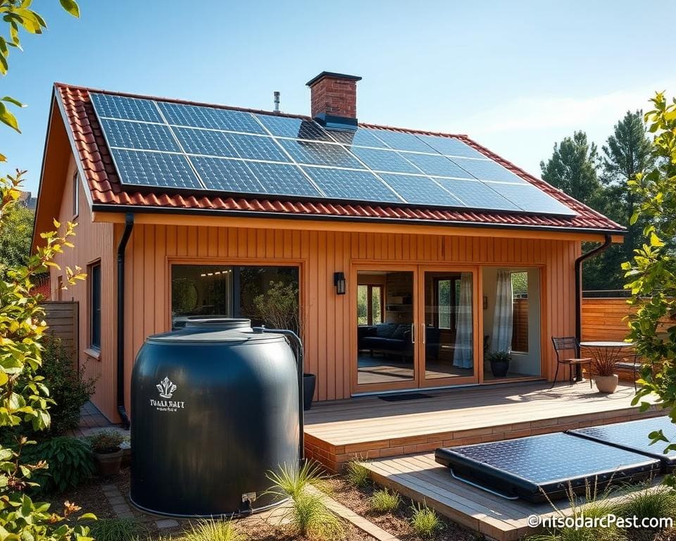 Hoe wordt thermische zonne-energie toegepast in woningen?