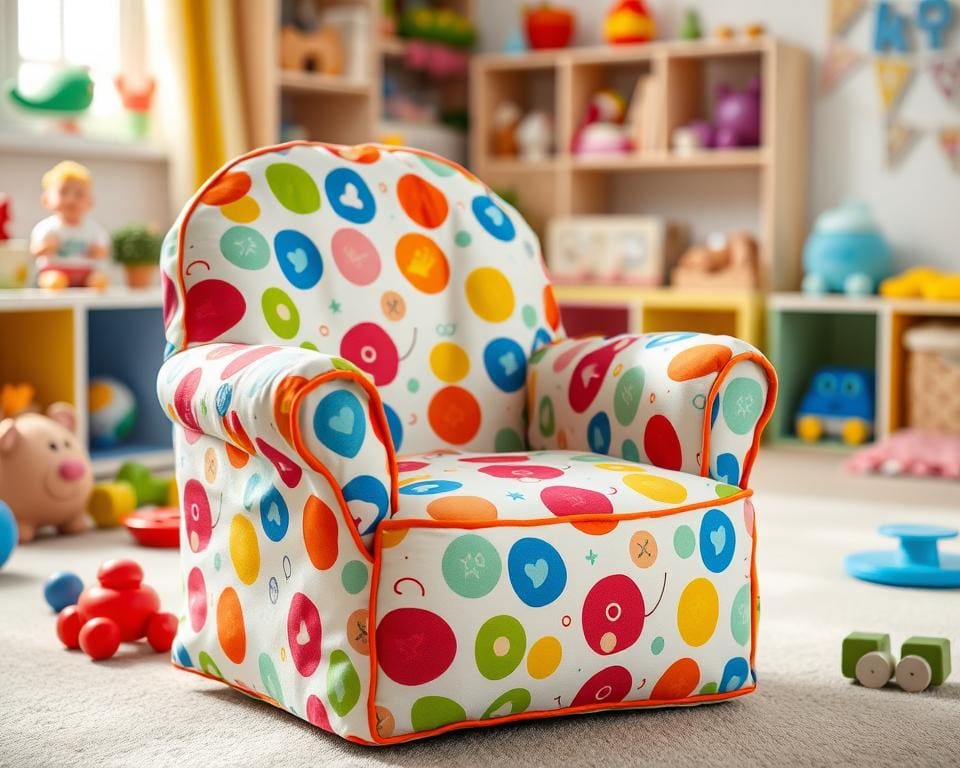 Kinderstoelen met een waterdichte stoffen bekleding