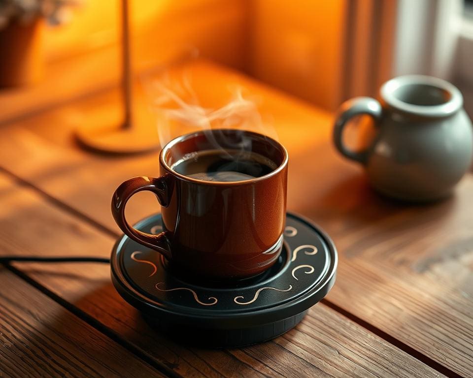 Koffiemok warmer: warme koffie tot de laatste slok