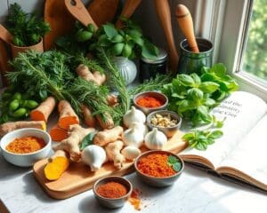 Koken met ontstekingsremmende kruiden en specerijen