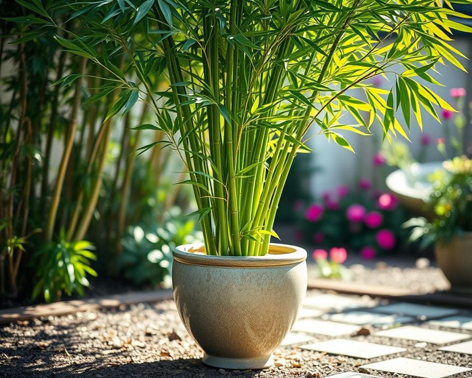Kun je bamboe in een pot laten groeien?