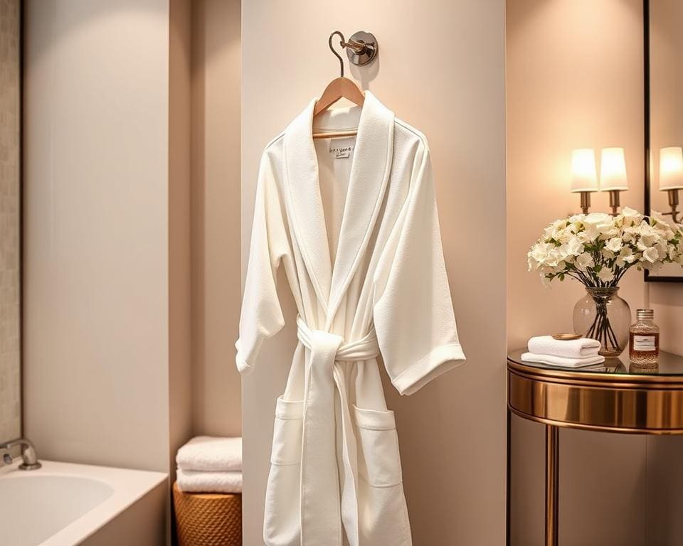 Luxe badjasrek: badkamercomfort binnen handbereik