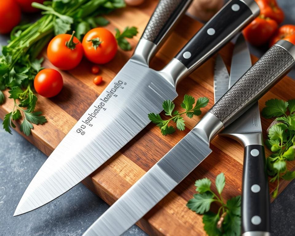 Messen met gekarteld lemmet voor keukenwerk