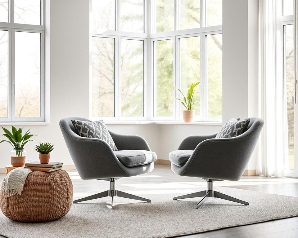 Moderne fauteuil met draaioptie: comfortabel en praktisch